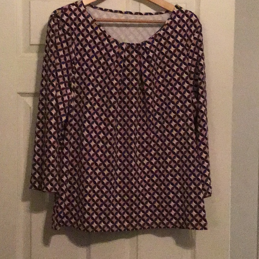 Talbot’s Ladies multicolored LS top XL